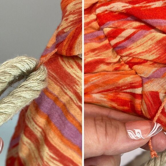 Free People One Shoulder Dress Rope Belt Ruffle Greek Goddess Size M NEW - Picture 8 of 16